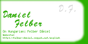 daniel felber business card